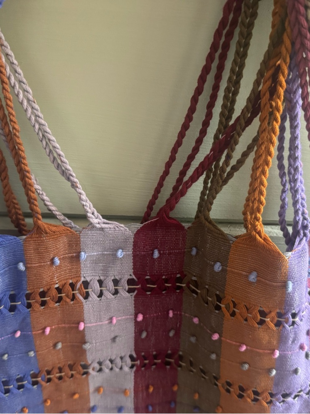 Multicolor Striped Tote Bag - Picture 10 of 11
